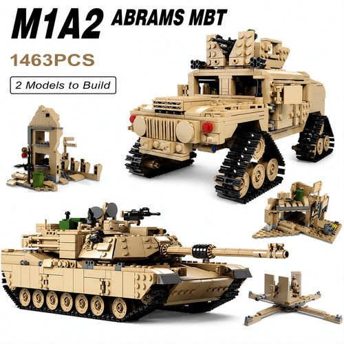 2-in-1 Abrams Tank & Humvee