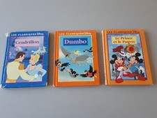 livres les classiques de DISNEY : Cendrillon, Dumbo, le prince et le pauvre