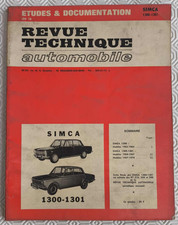 Vintage 1971 ancienne revue technique automobile SIMCA 1300 - 1301