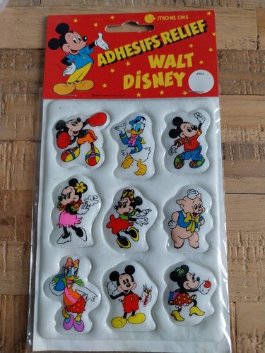 Adhésifs relief walt disney - adhésifs,