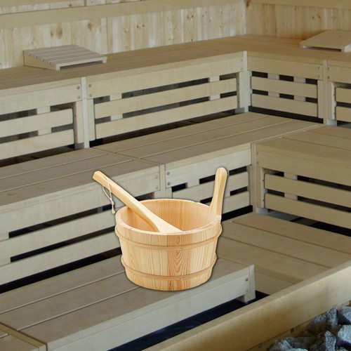 Seau sauna avec louche - de,