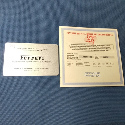 Certificat chronomètre - certificat, de