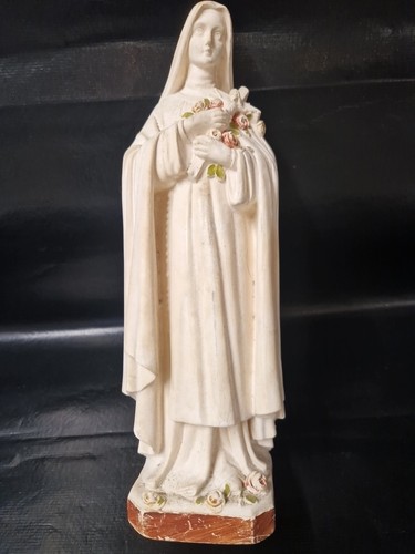Ancienne statuette sainte - statuette,