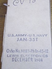 CV18 VALVE RADIO AMATEUR