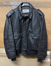 GENUINE VINTAGE SCHOTT IS 674 MS LEATHER FLIGHT JACKET BROWN SUPER EX !! SIZE 46
