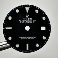 Rolex Explorer 2 II Cadran 16570 16550 Noir Vintage Embout Endommagé