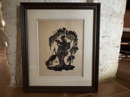 Silhouette geisha papier - geisha, en