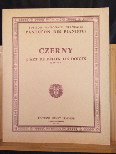 Czerny art délier - délier, doigts