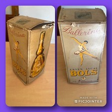 ancienne rare bouteille liqueur BOLS en boite pleine non ouverte Boîte Musique