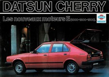 Catalogue brochure Nissan Datsun Cherry berline et coupé 1982 FR - France