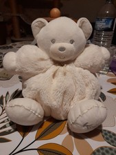 H/  Doudou Peluche Ours Boule KALOO Hochet. Collection Perle