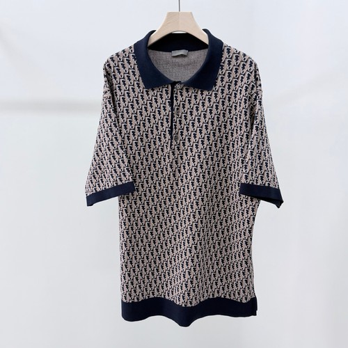 Dior polo maille jacquard - dior,