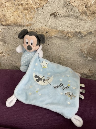Peluche mickey bleu avec - peluche,