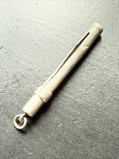 Ancien Porte Aiguille En Argent Massif breloque châtelaine couture 