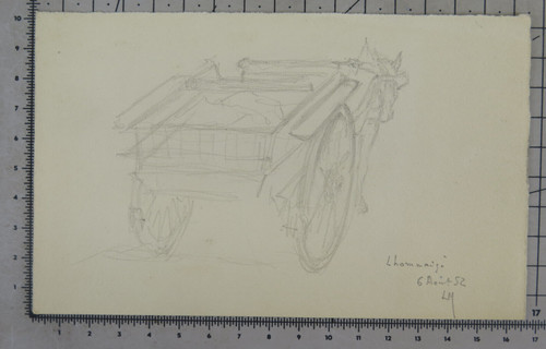 Ancien dessin croquis étude - dessin,
