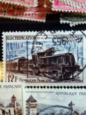 Timbre France 1024 Locomotive