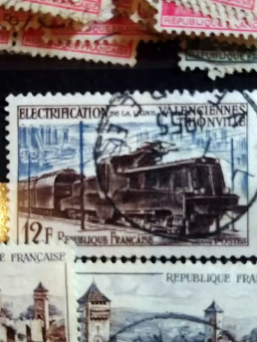 Timbre france 1024 locomotive - france,