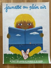 Affiche ancienne originale  « JEUNESSE AU PLEIN AIR » - MORVAN / KOUPER - 1984