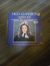 45 tours vinyle vintage Vicky Leandros après toi  1er grand prix eurovision 1972