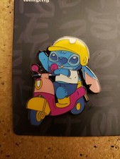 Disney Pin Stitch w/ Helmet & Scooter Enamel Pin NEW on Card