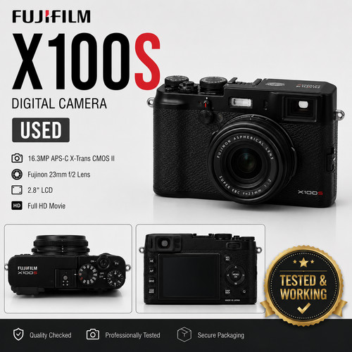Fujifilm x100s black 3mp - x100s, 16.3mp