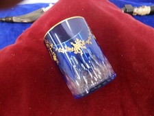 tres rare gobelet cristal bleu