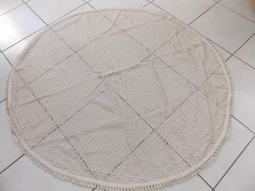 Nappe ronde ecru diametre 140 - nappe,