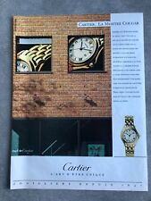 Publicité de presse 1990 Montres CARTIER La Montre Cougar