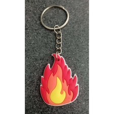 PORTE CLE PVC FLAMMES