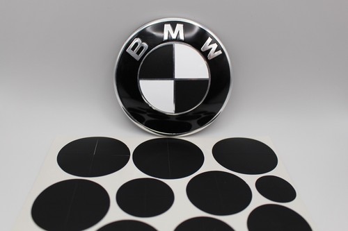 Matte black emblem overlay - matte,