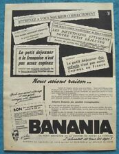 Publicité Papier - BANANIA