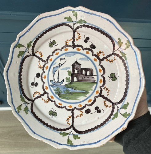 Ancienne assiette faïence - ancienne,