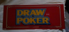 Genuine IGT Draw Poker Mirrored Slot Machine Glass 17.25 X 7