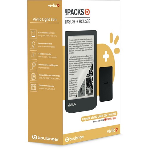 Liseuse ebook vivlio coffret - liseuse,