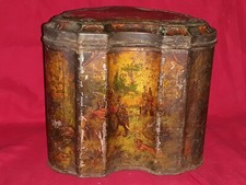 Boite  sérigraphiée vide publitaire  tôle BISCUITS HUNTLEY & PALMERS  N°715/328