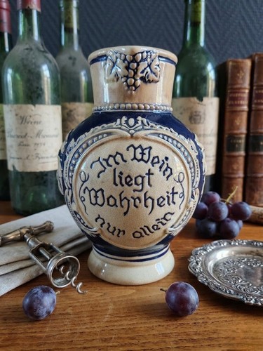 Pichet vin ancien grès - pichet,
