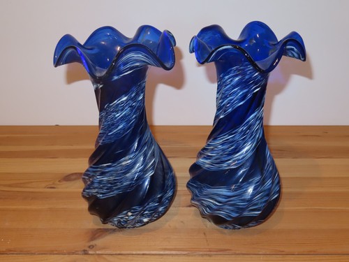 Belle paire vase verre - de,