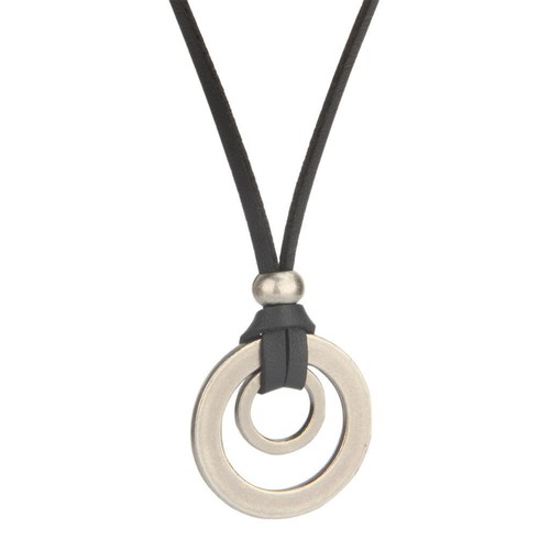 Collier cordon cuir pu - de,