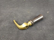 Jolie poignée bois bronze machine vapeur rhéostat reglage metier industriel