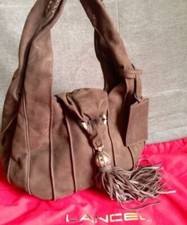 Sac Lancel sceau dolcetta daim marron brun - dust bag - sold out