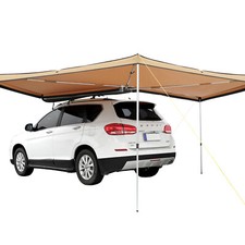 VEVOR Auvent Latéral de Voiture Rétractable 270° Hauteur 2,5 m PU3000 mm UV50+
