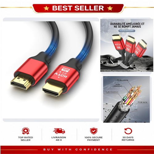 Câble hdmi 2 m haute - m,