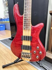 Schecter Stiletto Elite 4 basse électrique érable/acajou, EMG, d'occasion