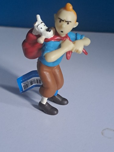 Figurine tintin portant milou - figurine,