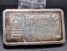 Lingots d'argent 1 once argent fin 999 Degussa Golf 1 oz argent