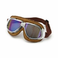 Lunettes Moto Custom Route Aviateur Marron Bandit Verres Iridium Cafe Racer BMW