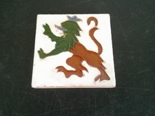 CARREAU DE FAIENCE OLAMBRILLA ANCIEN FABRIQUE DE TRIANA A SEVILLE EN ESPAGNE