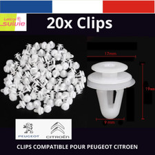 x20 CLIPS Agrafes COMPATIBLE PEUGEOT CITROEN FIXATION GARNITURE PANNEAU PORTE