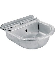 Bac à abreuvoir en fer galvanisé avec raccord interchangeable à niveau constant 