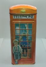 Boite Métal Tirelire forme Cabine Téléphonique Anglaise - Churchill's - H. 17cm